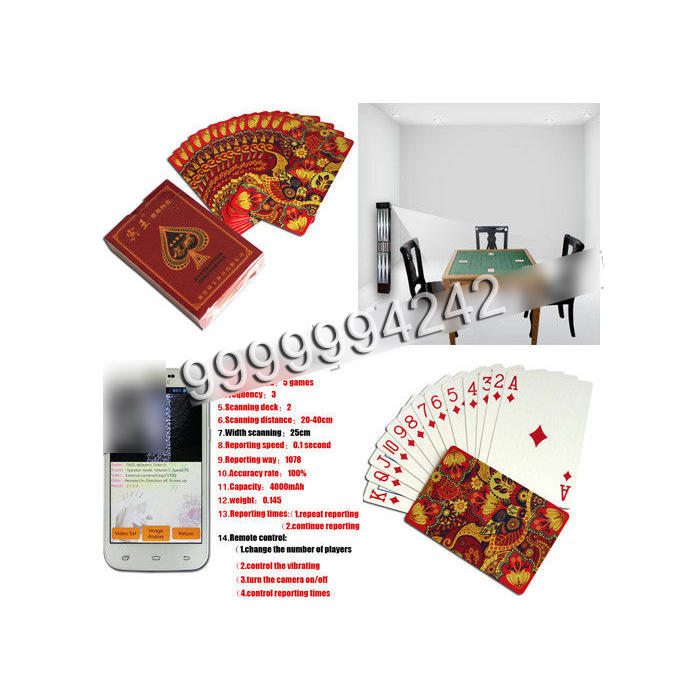Luxury Paper Side Marked Poker Cards With Cheat Analyzer Certification